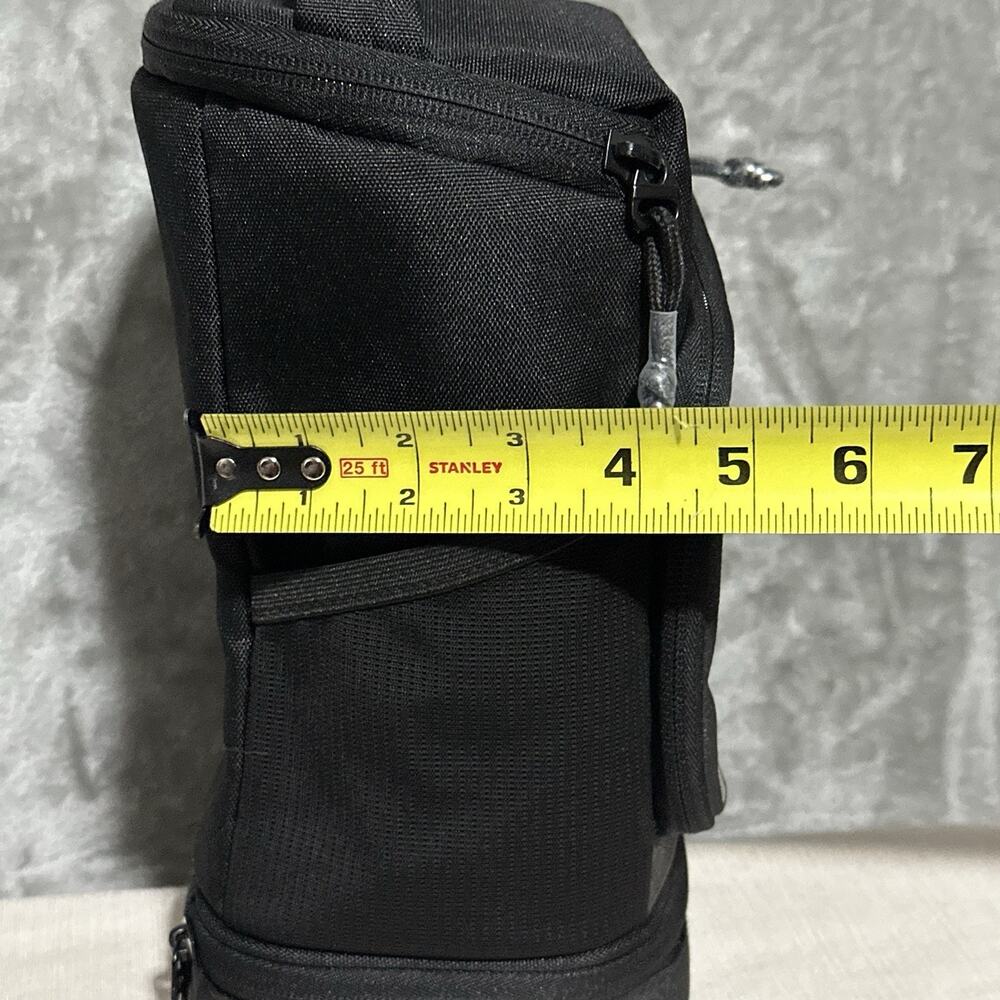 Nike Hoops Elite Fuel Pack Insulated Lunch Bag Black Silver Durable Dual Storage - Picture 11 of 11
